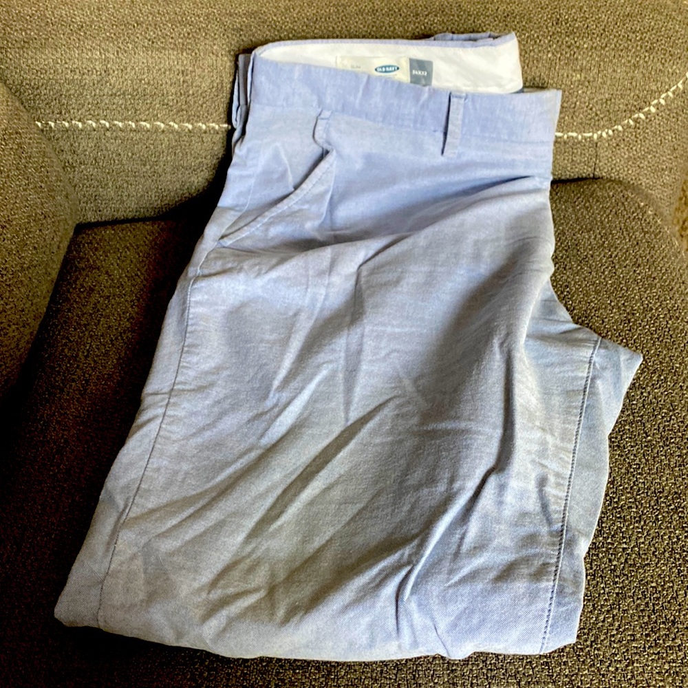 Old Navy men’s dress up pants in Chambray Blue
